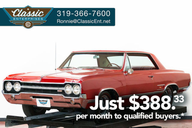 1965 Oldsmobile 442 0 Target Red Hardtop 400 V8 2 Speed Automatic 1965 Oldsmobile 442 --