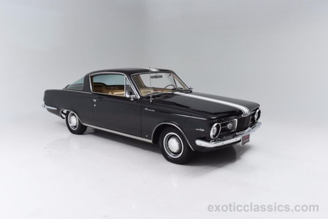 1965 Plymouth Barracuda Fastback 43830 Miles Black 273Ci V8 A 1965 Plymouth Barracuda Fastback
