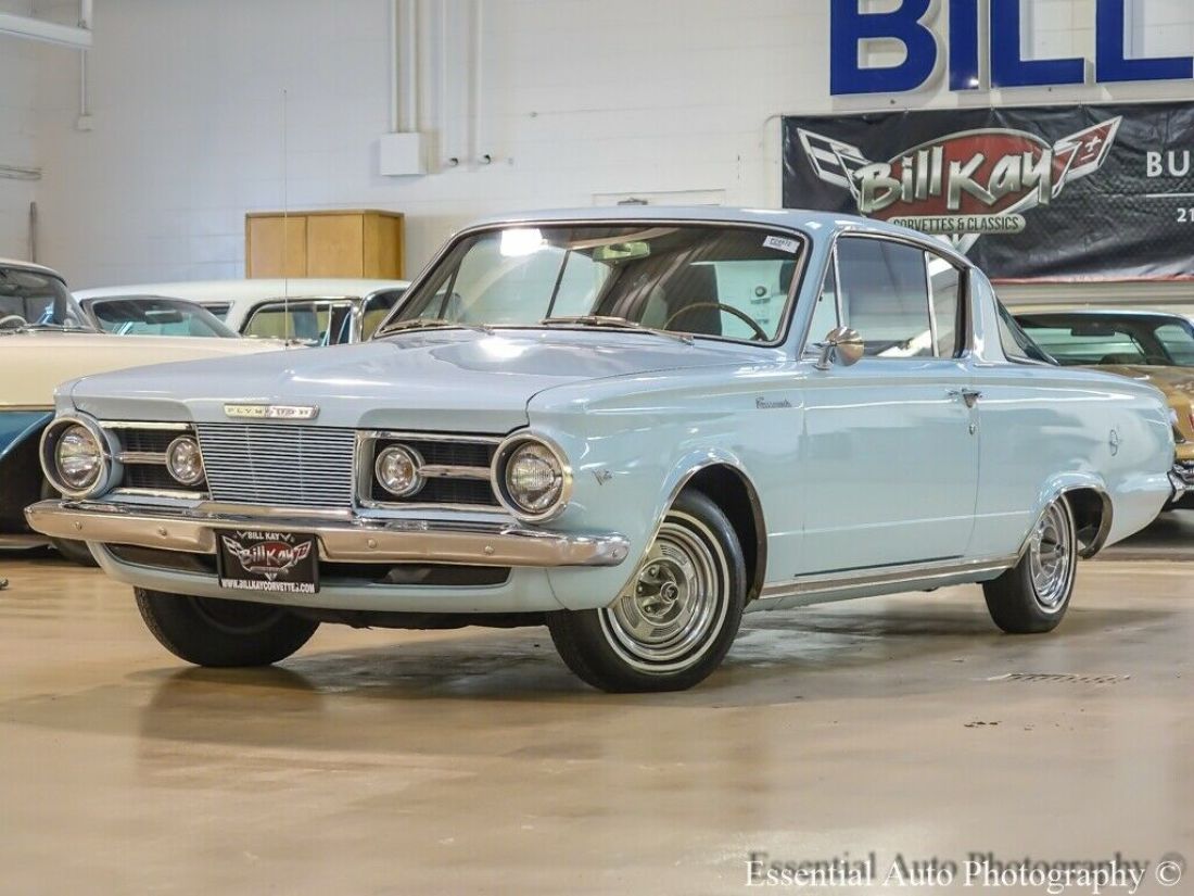 1965 Plymouth Barracuda Hard Top 17788 Miles Lt-Blue 2 DR Hard Top V-8 Automatic 1965 Plymouth Barracuda Hard Top