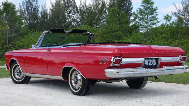 1965 Plymouth Satellite Convertible "Frame off-1 of 21 Factory 426 wedge CV" 1965 Plymouth Satellite