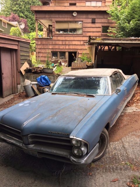 1965 PONTIAC BONNEVILLE 2 DOOR CONVERTIBLE * RARE GARAGE FIND * NO RESERVE! 1965 Pontiac Bonneville