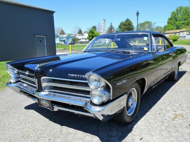 1965 Pontiac Catalina 2-Door Hardtop 2+2 Bucket Seats 4-Spd Console Triple Black 1965 Pontiac Catalina 2 + 2