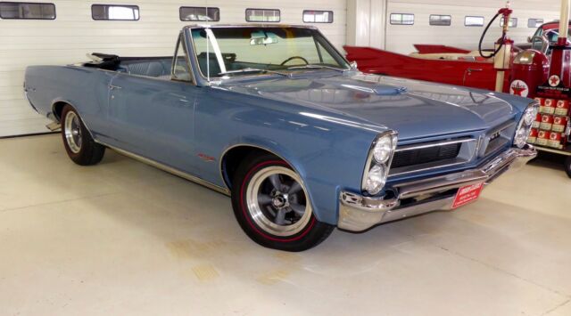 1965 Pontiac GTO 7089 Miles Fontaine Blue Metallic 2 Door Convertible 389 Manua 1965 Pontiac GTO --