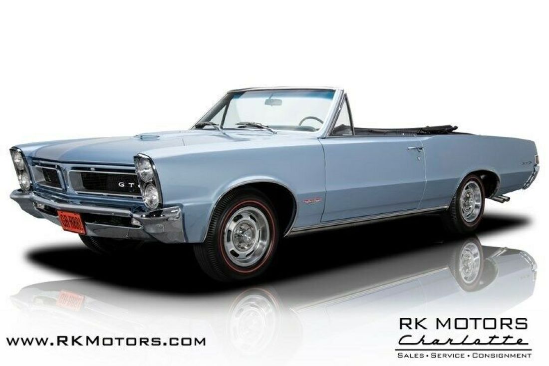 1965 Pontiac GTO Bluemist Slate Convertible 389 V8 2 Speed Automatic 1965 Pontiac GTO
