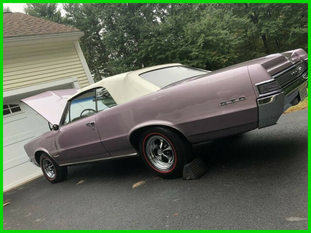 1965 Pontiac GTO Convertible 389 Tri-Power V8 4-Spd Sync Manual 66798 Orig Mi 1965 Pontiac GTO Convertible Numbers Matching