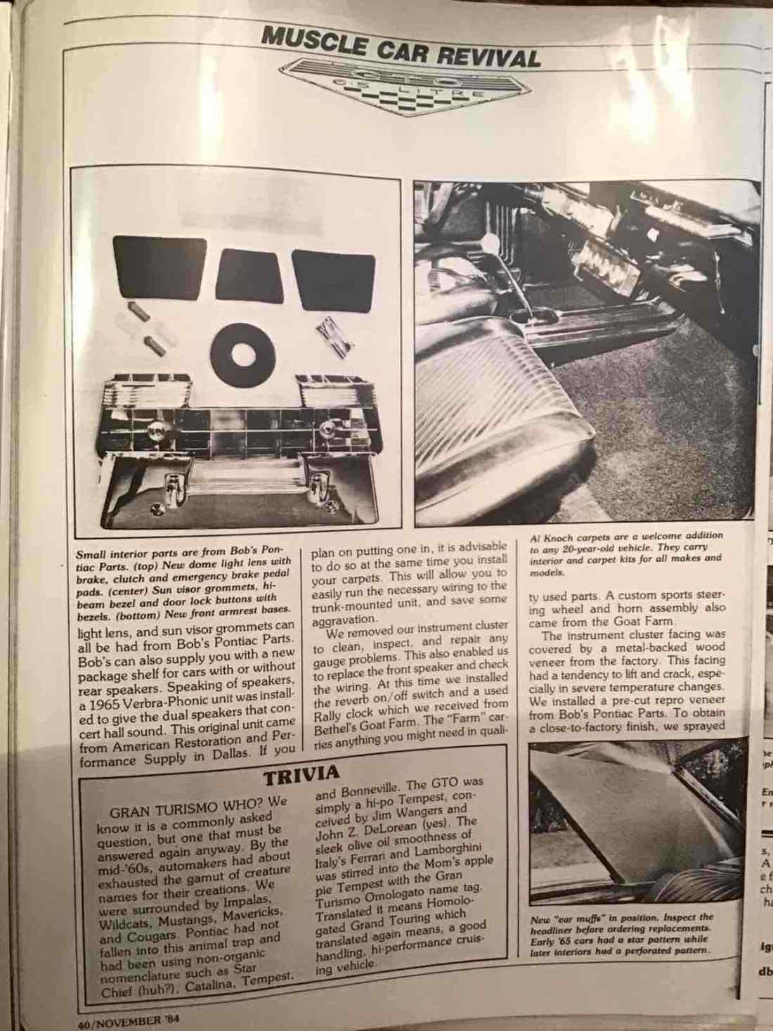 1965 Pontiac GTO Factory GTO Option - photo 13