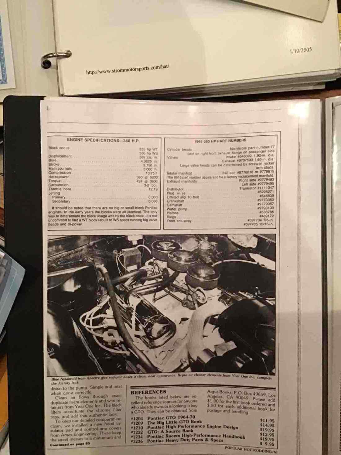 1965 Pontiac GTO Factory GTO Option - photo 9