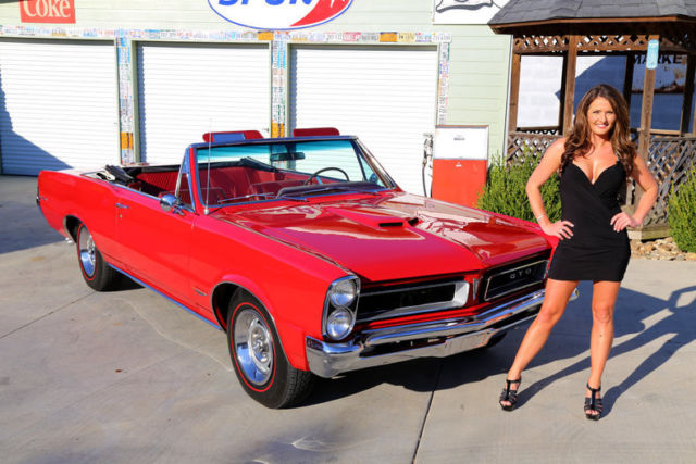 1965 Pontiac GTO Montero Red Convertible 389 V8 Automatic 1965 Pontiac GTO --