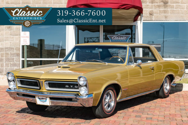 1965 Pontiac GTO Tri-Power Special Order Tiger Gold 389 V8 with 360 Horse 4 Spee 1965 Pontiac GTO Tri-Power Special Order Tiger Gold