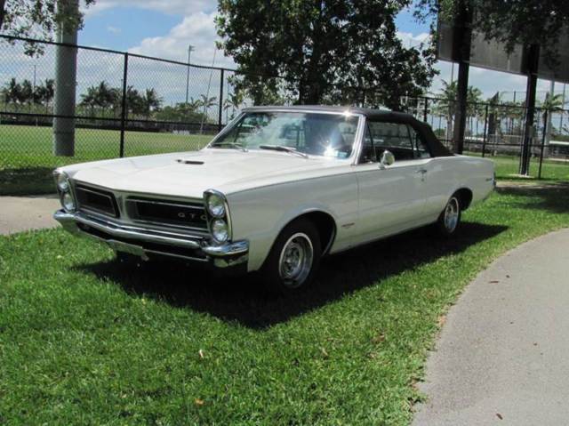 1965 Pontiac GTO White Convertible PHS 1965 Pontiac GTO --