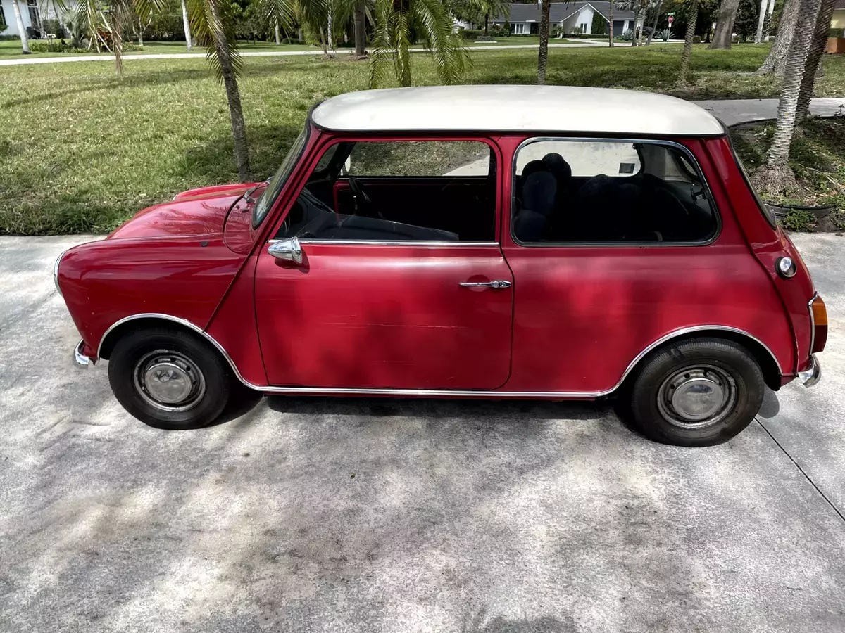 1965 Red Austin Mini – Classic Right-Hand Drive (Delray Beach, FL) 1965 Austin Mini