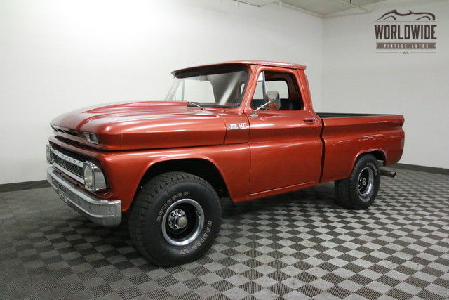 1965 Red RESTORED 4X4 SHORTBED! RARE AND GORGEOUS!! 1965 Chevrolet PICKUP RESTORED 4X4 SHORTBED! RARE AND GORGEOUS!