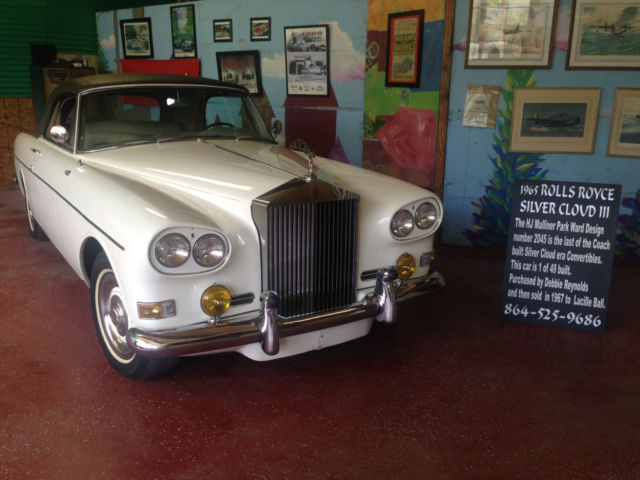 1965 ROLLS-ROYCE SILVER CLOUD III CONVERTIBLE 1965 Rolls-Royce SILVER CLOUD III H.J.MULLINER, PARK WARD DROPHEAD COUPE