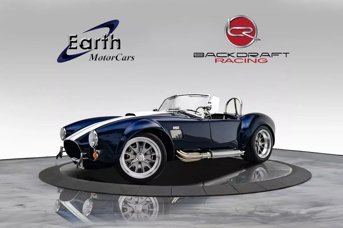 1965 Shelby Cobra Backdraft RT4 Big and Tall Edition 1483 Miles Indigo Blue Conv 1965 Shelby Cobra Backdraft RT4 Big and Tall Edition
