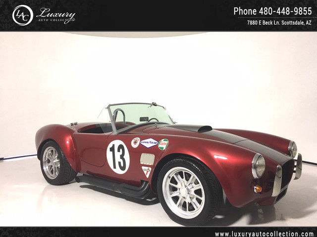 1965 Shelby Cobra Cobra | Factory Five | Disk Brakes | Stripe Maroon Convertible 1965 Shelby Cobra Cobra