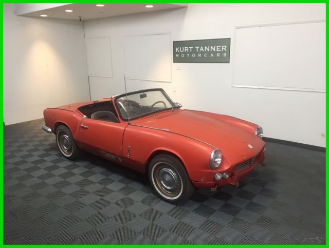1965 TRIUMPH SPITFIRE MARK 2. SIGNAL RED/BLACK TRIM. 4-SPEED. TEXAS CAR. 1965 Triumph Spitfire