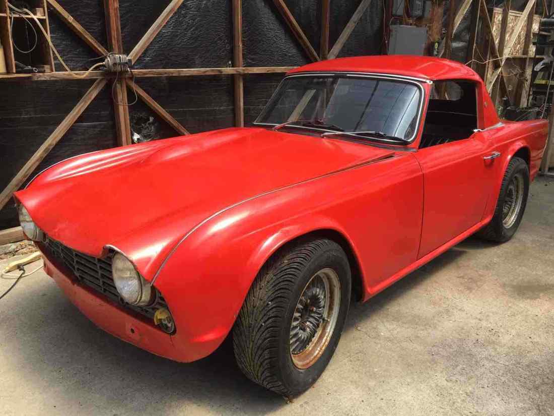 1965 Triumph TR4 Convertible Red RWD Manual 1965 Triumph TR4