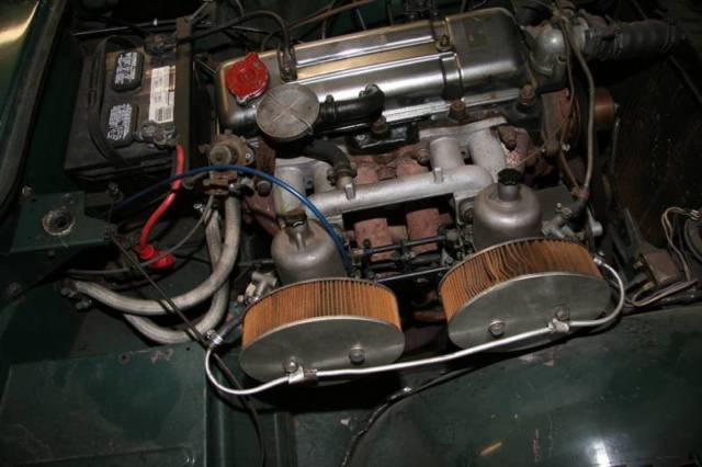 1965 Triumph TR4A wire wheels and red line Michelins - photo 11