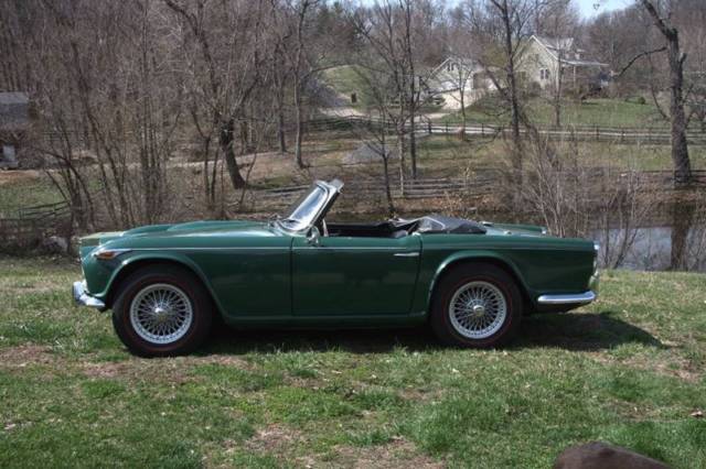 1965 Triumph TR4A wire wheels and red line Michelins - photo 2