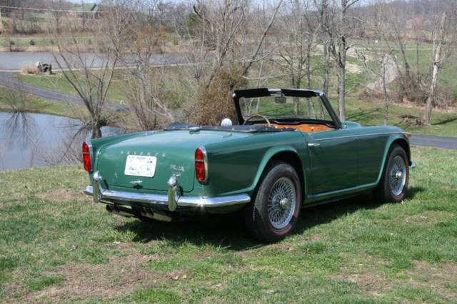 1965 Triumph TR4A wire wheels and red line Michelins - photo 5