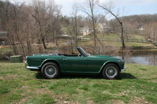 1965 Triumph TR4A wire wheels and red line Michelins - photo 6