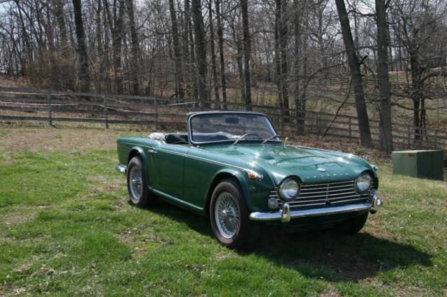 1965 Triumph TR4A wire wheels and red line Michelins - photo 7