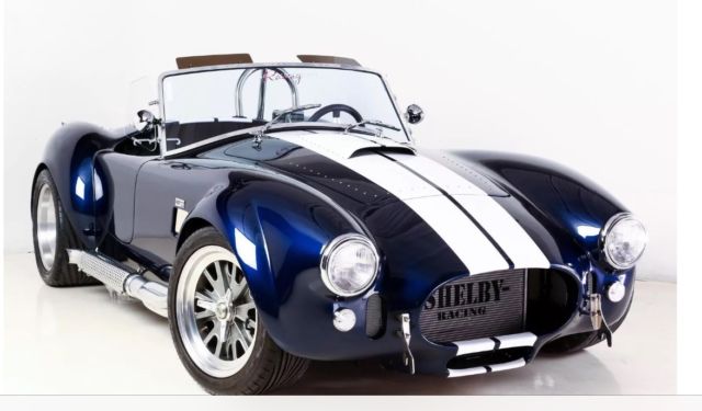 1965 USED BACKDRAFT ROADSTER 302 FORD T5 INDIGO BLUE WHITE STRIPES 1,950 MILES 1965 Shelby RT3