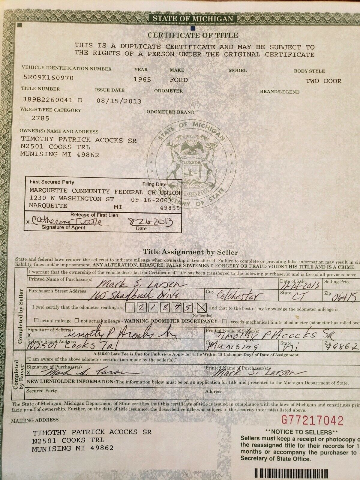 1965 Ford Mustang - photo 3