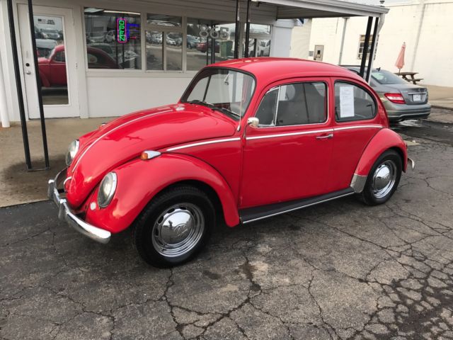 1965 VOLKSWAGEN BEETLE BUG BRIGHT RED W/ 1600CC ENGINE MUST SEE TO APPRECIATE 1965 Volkswagen Beetle - Classic