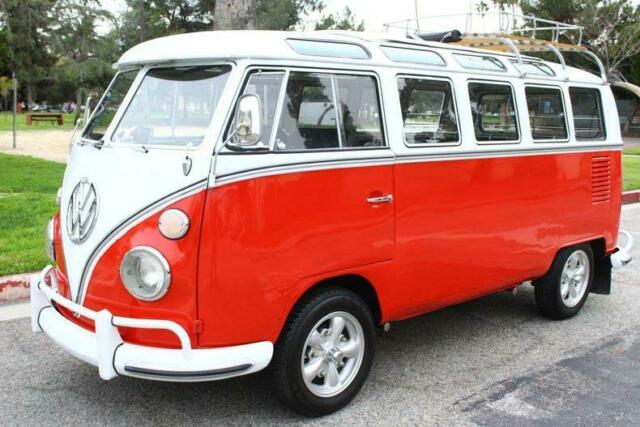 1965 Volkswagen Bus/Vanagon Deluxe 21 Window REAL GERMAN BUS 976 Miles Red BUS 4 1965 Volkswagen Bus/Vanagon Deluxe 21 Window REAL GERMAN BUS