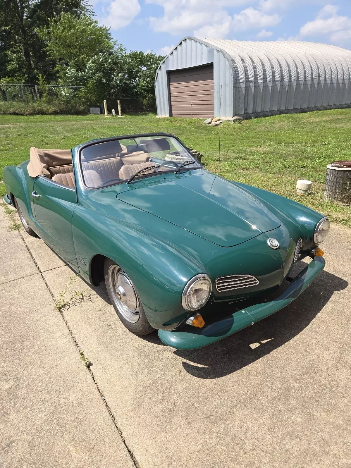 1965 Volkswagen Karmann Ghia Convertible Green 1965 Volkswagen Karmann Ghia