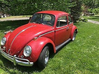 1965 VW BEETLE. RUBY RED- 1965 Volkswagen Beetle - Classic Chrome