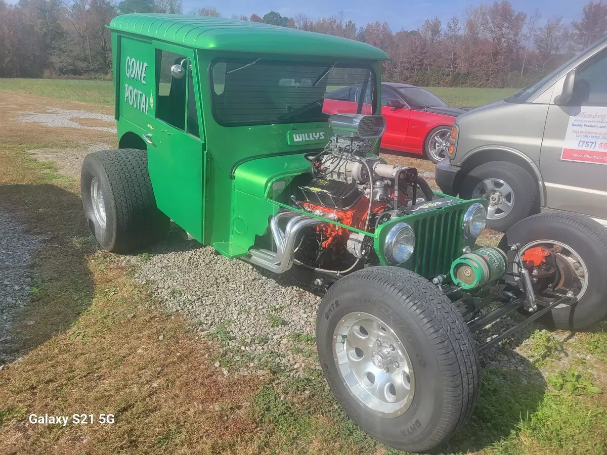 1965 Willys DJ-3A Wagon Green Chevy Pro Street 1965 Willys DJ-3A Chevy Pro Street