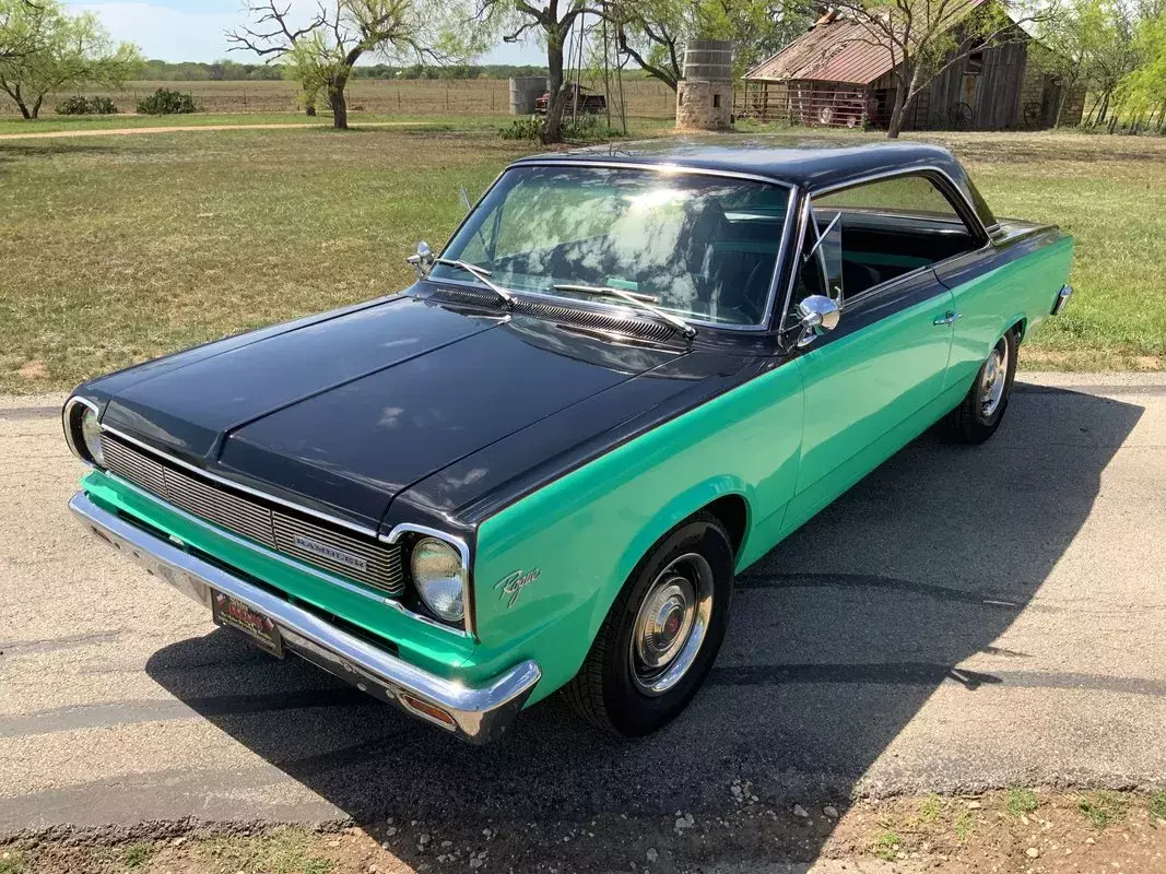 1966 AMC Rambler Rogue 14354 Miles Green and Black Coupe 390 V8 4-Speed 1966 AMC Rambler Rogue