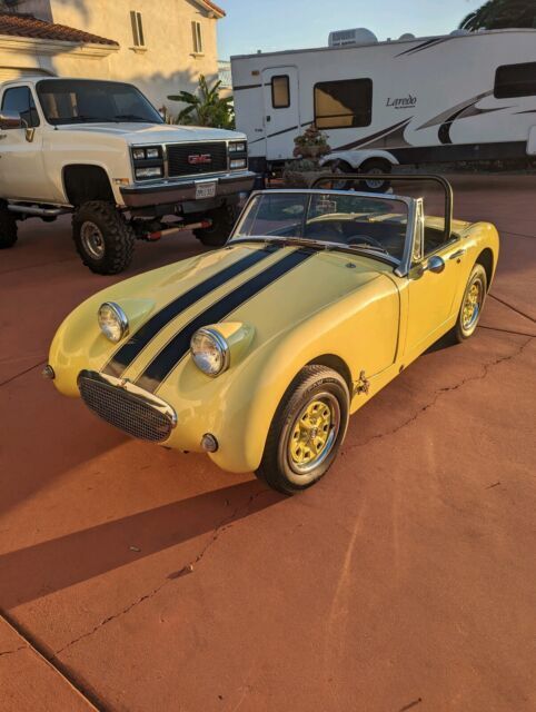 1966 Austin-Healey Sprite Convertible Yellow RWD Manual 1966 Austin-Healey Sprite