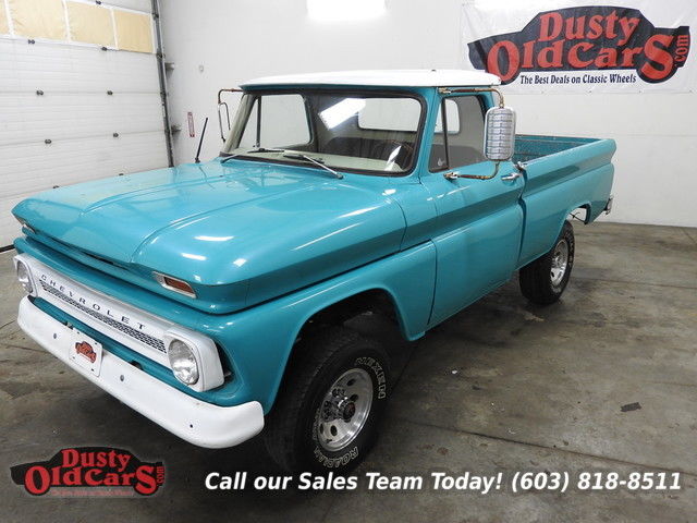 1966 Blue Runs Drives Body Inter VGood 327V8 4spd 4wd! 1966 Chevrolet C/K Pickup 1500 Runs Drives Body Inter VGood 327V8 4spd 4wd