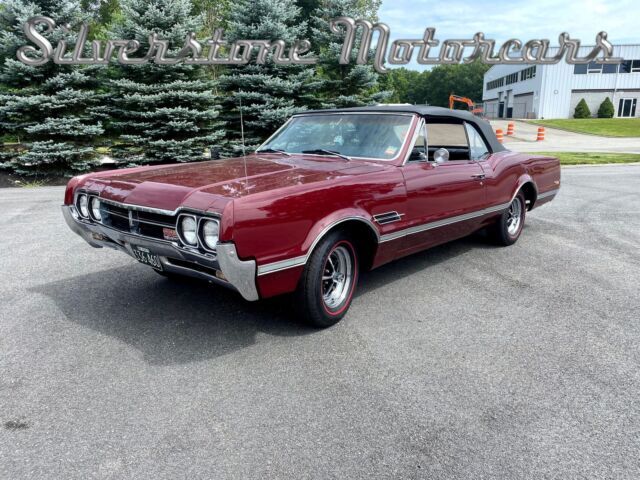 1966 Burgundy Tri-Power 4 Speed Rare Convertible 442 Numbers Matching 1966 Oldsmobile Cutlass 4-4-2