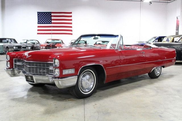 1966 Cadillac DeVille 58877 Miles Red Convertible 429 V8 3 Speed Automatic 1966 Cadillac DeVille --