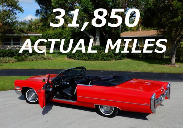 1966 CADILLAC DeVILLE CONVERTIBLE- 31,950 MILES- COLD A/C- EVERYTHING WORKS! 1966 Cadillac DeVille