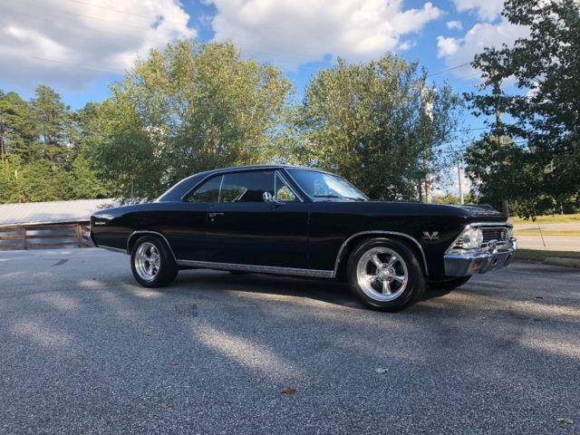 1966 Chevelle Black with American Wheels 4 Speed Big Block 1966 Chevrolet Chevelle