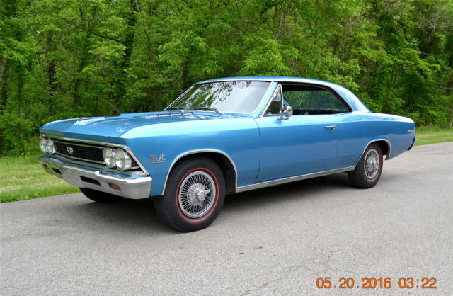 1966 CHEVELLE SS 396 NUMBERS MATCHING FULLY DOCUMENTED BEAUTIFUL MARINA BLUE 1966 Chevrolet Chevelle SUPER SPORT SS
