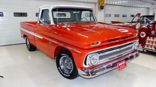 1966 Chevrolet C-10 1 Red/White Pickup 327 Automatic 1966 Chevrolet C-10 --