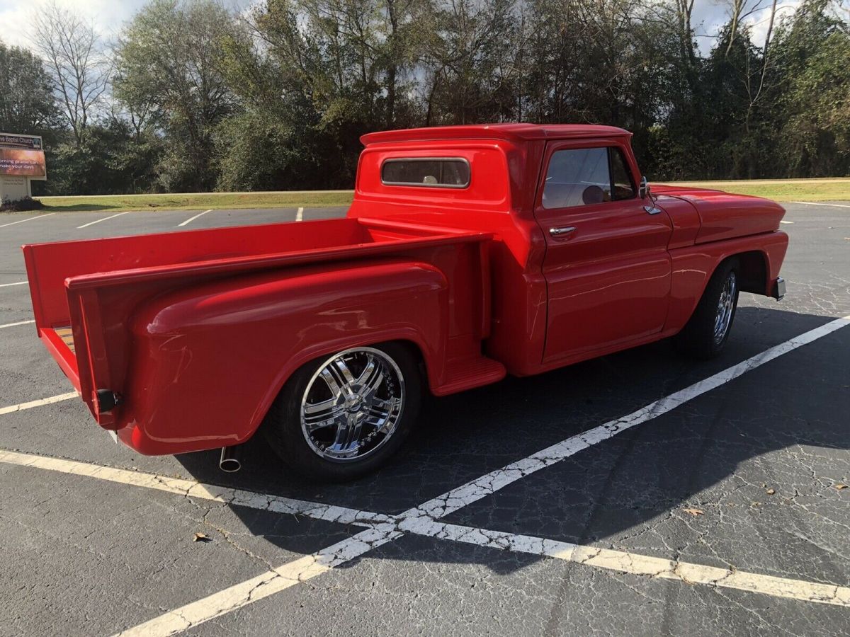 1966 Chevrolet C-10 Pickup Red RWD Automatic Step Side 1966 Chevrolet C-10 Step Side