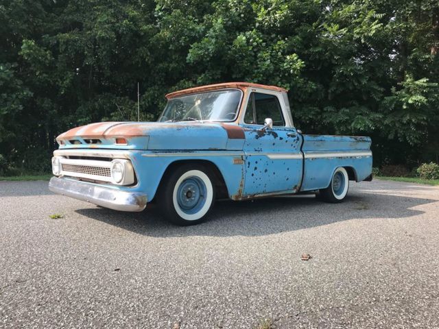 1966 Chevrolet C-10 Short Bed Patina Big Back Glass 1966 Chevrolet C-10