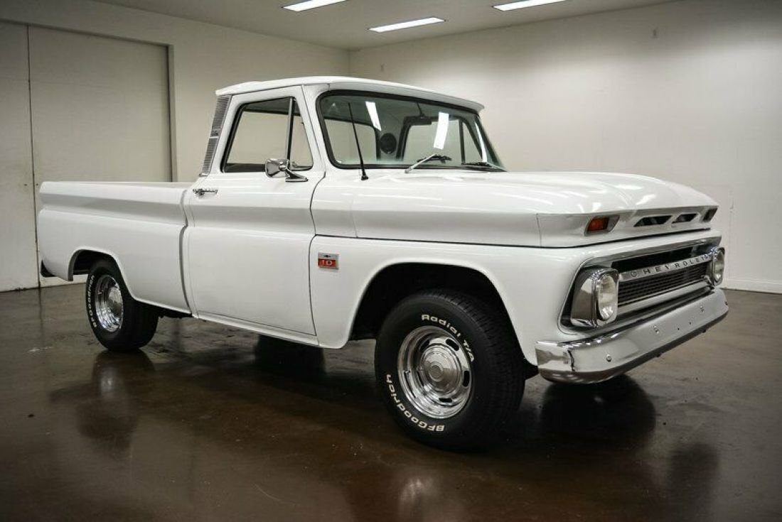 1966 Chevrolet C10 2065 Miles White Pickup Truck 350 Chevrolet V8 200 4R Automa 1966 Chevrolet C-10