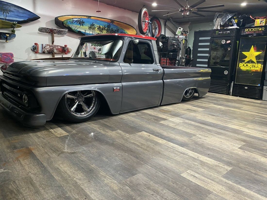 1966 Chevrolet C10 Pickup Grey RWD Automatic short bed OG BIG WINDOW 1966 Chevrolet C10 short bed OG BIG WINDOW