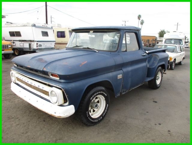 1966 Chevrolet C10 Stepside Pickup Truck 6-Cylinder Manual Gas NO RESERVE 1966 Chevrolet C-10