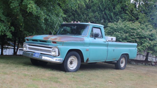 1966 Chevrolet C20 Factory 8 Lug 327 4 Speed Truck! 1966 Chevrolet C-10