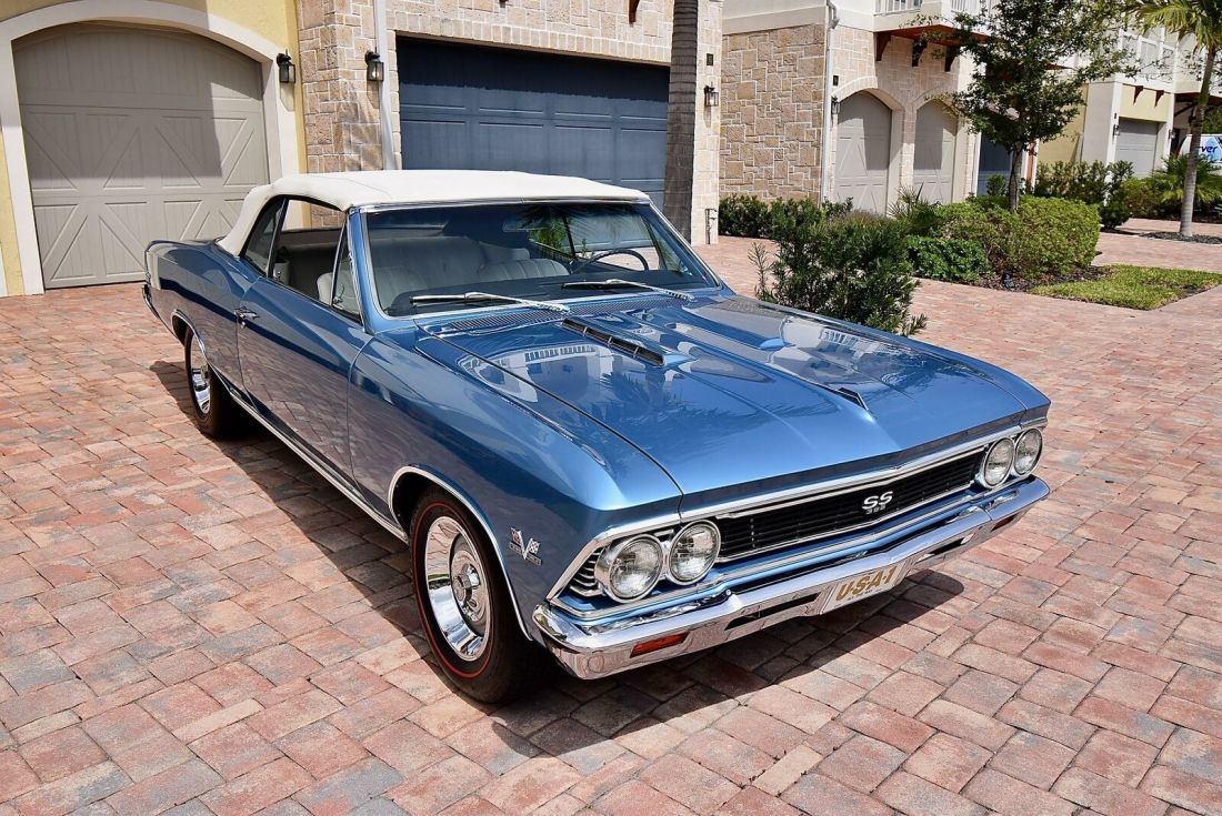 1966 Chevrolet Chevelle SS Convertible 396/325 4 Speed M21 Factory A/C 1966 Chevrolet Chevelle Super Sport