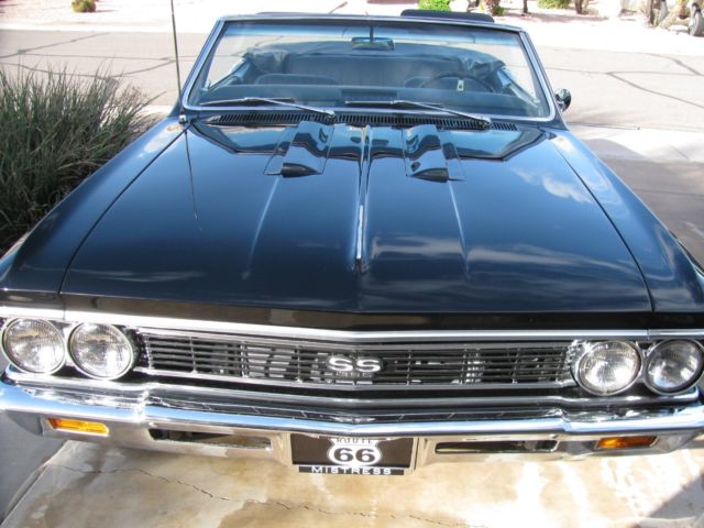 1966 Chevrolet Chevelle SS Convertible "Tripple Black" W/396 cid w/Manual Trans 1966 Chevrolet Chevelle 2 door Convertible